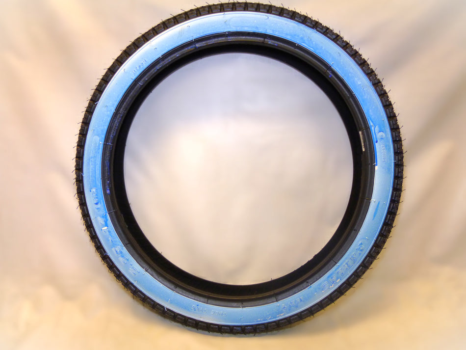 Däck 2.75-17" vit sida