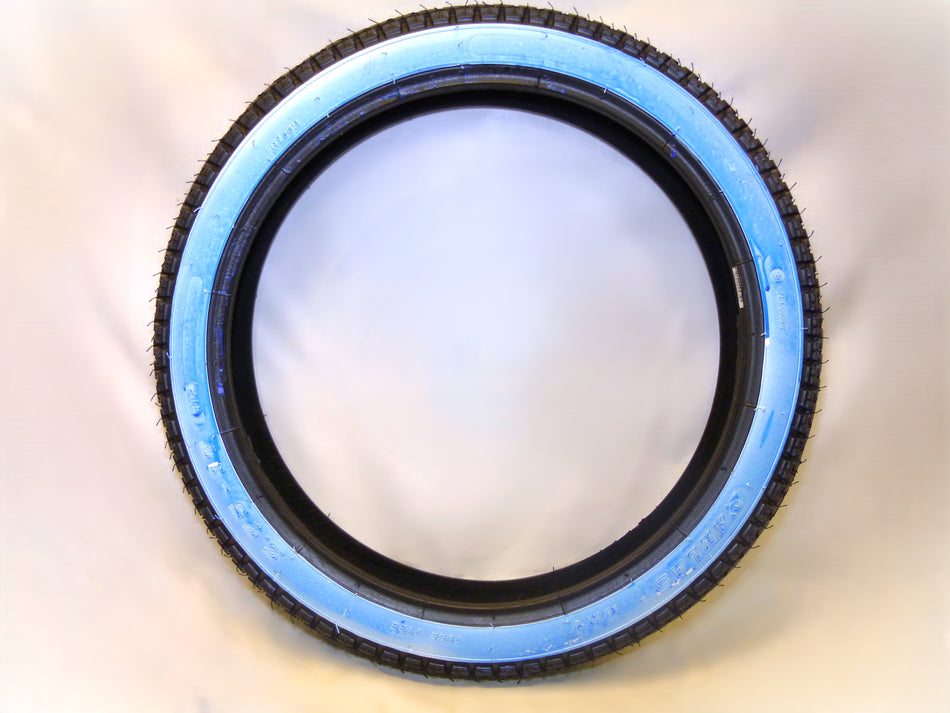 Däck 2.75-17" vit sida